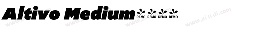 Altivo Medium字体转换